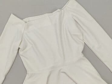 bluzka z baskinką biała: Women's blouse, size S — 1