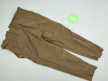 materiałowe spodnie z wysokim stanem lata 80: H&M, Spodnie materiałowe damskie, rozmiar L — 3