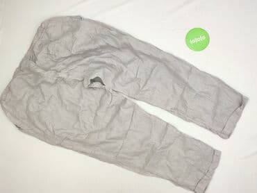 spódnico spodnie lniane: Spodnie materiałowe damskie, rozmiar L — 4