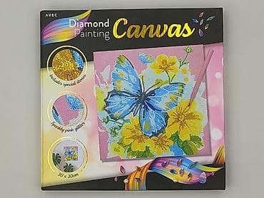 other material: Zestaw Diamond Painting Canvas – motyl na kwiatach, 30 × 30 cm - — 1