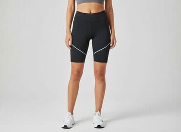 krótkie legginsy kolarki damskie: Legginsy Krótkie damskie, rozmiar S — 6