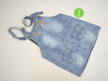 jeansy z asymetrycznym zapieciem: Sukienka damska, rozmiar L — 3