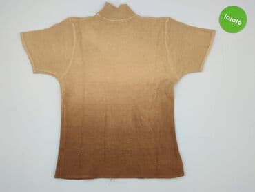 sweter z krótkim rękawem męski: Golf damski, rozmiar L — 4