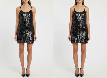 cekinowa spódnica zara: Amisu, Sukienka damska, rozmiar M — 7