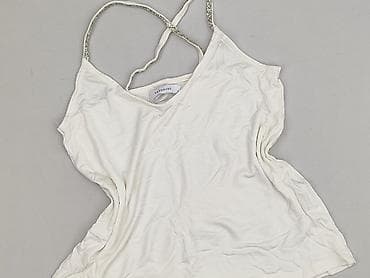 bialy satynowy top: Top damski, rozmiar S — 2