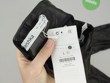 versace legginsy: Bershka, Legginsy Ze skóry ekologicznej damskie, rozmiar L — 4