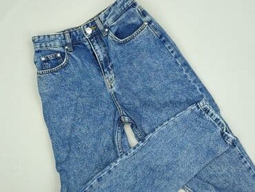 jasne dżinsy z wysokim stanem: Sinsay, Jeansy damskie, rozmiar XS — 1