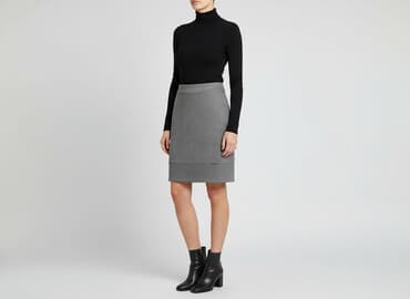 plisowane spódnice szara: Spódnica damska, rozmiar M — 8