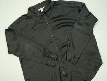 szara bluzka h m: H&M, Koszula damska, rozmiar L — 2