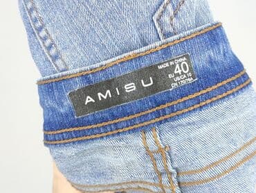 jeansy z asymetrycznym zapieciem: Amisu, Spódnica damska, rozmiar M — 4