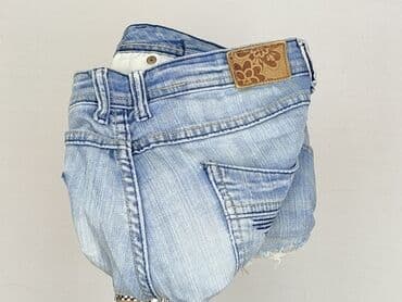 krótkie spodenki z wysokim stanem poszarpane: Szorty damskie, rozmiar M — 5