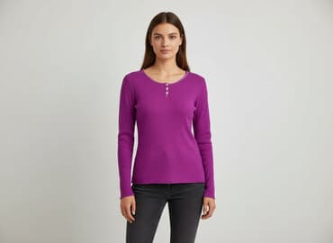 eleganckie bluzki fioletowe: A&M, Bluzka damska, rozmiar M — 6