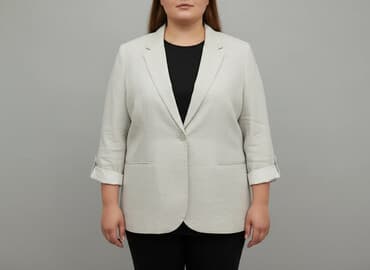 marynarka i koszula: H&M, Marynarka damska, rozmiar 5XL — 6