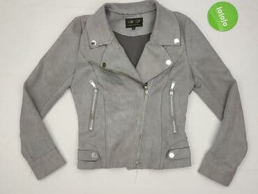 h m marynarka w paski: HF, Kurtka skórzana damska, S — 3