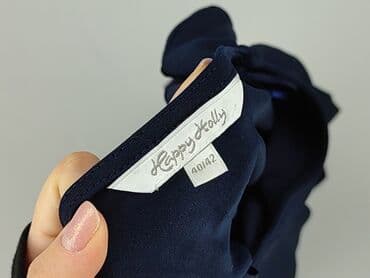 niebieska satynowa sukienka zara: Жіноча блуза, розмір XL — 4