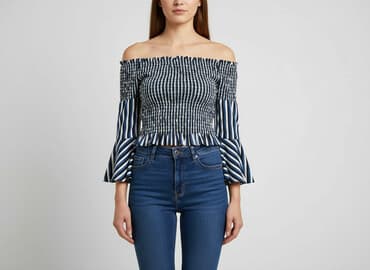 bluzka z odkrytym ramieniem allegro: Royal, Bluzka damska, rozmiar S — 6