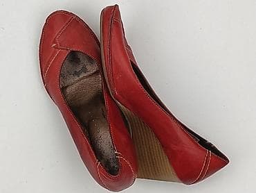 sandałki czerwone: Półbuty damskie, rozmiar 38 — 1