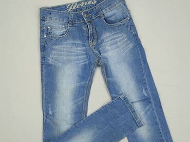 chicaca bluzy: Spodnie jeansowe, Niebieski Księżyc, 13 lat, 152/158, stan - Bardzo dobry — 1