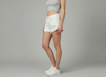 sinsay biale spodenki: Sinsay, Szorty damskie, rozmiar S — 1