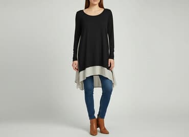 bluzki z dłuższym tyłem allegro: Danhen, Tunika damska, rozmiar M — 1