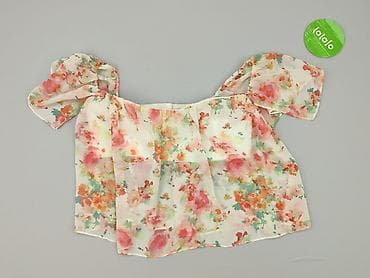 biale sandaly na platformie: Zara, Bluzka damska, rozmiar L — 2