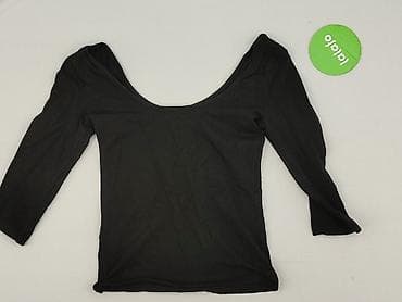 czarne bluzki dekolt łódka: Bluzka damska, rozmiar S — 3