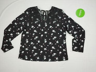 bluzki boho czarne: Peacocks, Bluzka damska, rozmiar L — 4