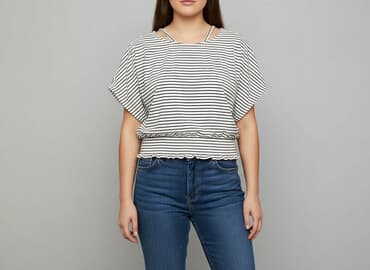 bluzki z dłuższym tyłem allegro: H&M, Bluzka damska, rozmiar 2XL — 1