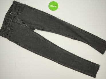 h m sweter w paski zielony: H&M, Jeansy damskie, L — 2