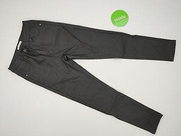 czarne cargo pull and bear: Jeansy damskie, rozmiar M — 2