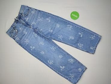 biale jeansy szerokie: Spodnie jeansowe, DenimCo, 14 lat, 164, stan - Bardzo dobry — 2