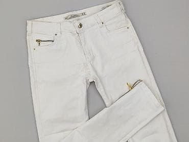 buty biale guess: Zara, Jeansy damskie, rozmiar S — 1