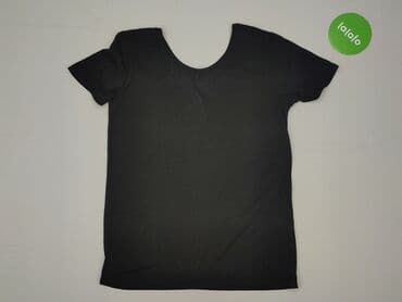 czarne t shirty damskie w serek: T-shirt damski, rozmiar S — 3