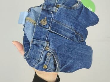 hm kombinezon cekiny: Spodnie jeansowe, H&M, 9-12 miesięcy, stan - Idealny — 5