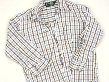 marynarka i koszulka: Shirt 3-4 years, condition - Perfect, pattern - Cell, color - Light blue — 1