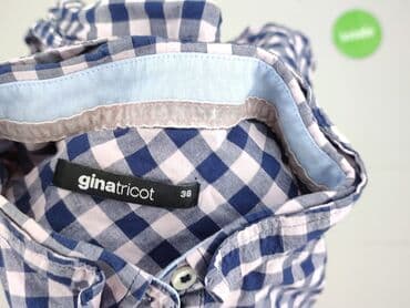 koszula w bialo niebieska krate damska: Gina Tricot, Women`s shirt, size M — 5