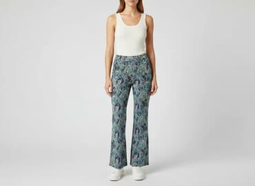 zara spodnie z szerokimi nogawkami: Zara, Spodnie materiałowe damskie, rozmiar M — 1