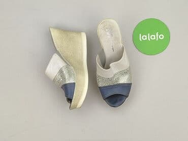 sukienka i sandały na koturnie: Klapki damskie, rozmiar 37 — 3