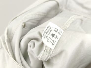 spodnie woskowane białe: Spodnie materiałowe damskie, rozmiar XL — 5