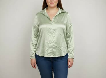 zielone eleganckie bluzki: Bluzka damska, rozmiar XL — 6