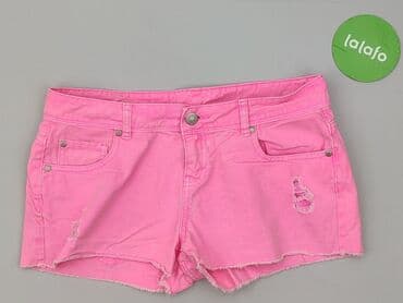 krótkie spodenki i nogi z cellulitem: Pink, Szorty damskie, M — 2