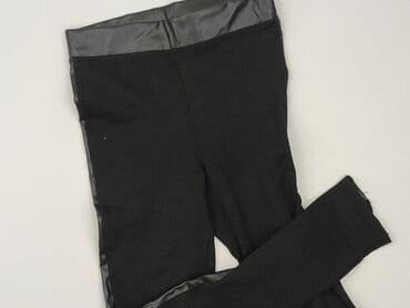 spodnie woskowane szerokie: Legginsy dziecięce, H&M, 13 lat, 158, stan - Idealny — 1