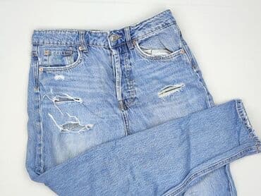 jeansy plus size wysoki stan: Stradivarius, Jeansy damskie, M — 1