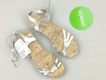 sandały srebrne badura: H&M, Sandals for women, size 38 — 2
