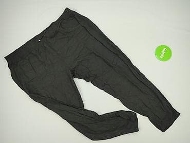 cos jeans: Czarne spodnie damskie Janina – luźny krój, lekkie i przewiewne. - — 2