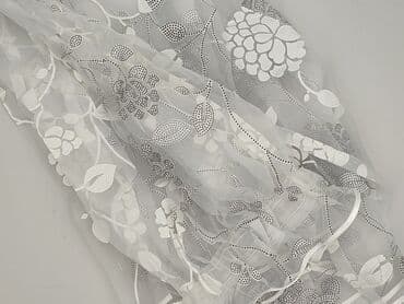 Świece: Firanka woalowa z motywem kwiatowym – biała, lekko prześwitująca - — 1