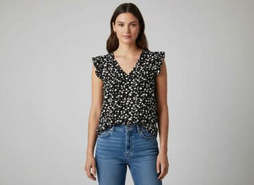 sinsay bluzka w panterke: Sinsay, Bluzka damska, rozmiar L — 6