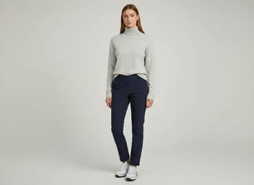 bluzki z długim rękawem i dekoltem: Women`s golf, size S — 1