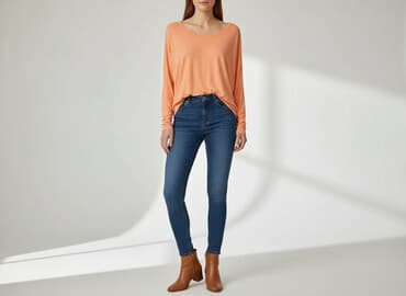 apricot bluzki: Bluzka damska, rozmiar One size — 6