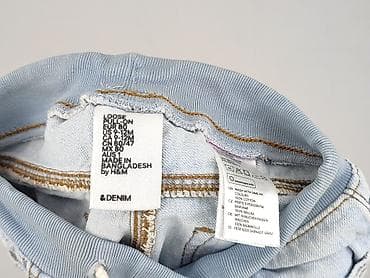 hm 3za2: Spodnie jeansowe, H&M, 9-12 miesięcy, stan - Bardzo dobry — 4